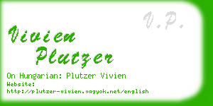 vivien plutzer business card